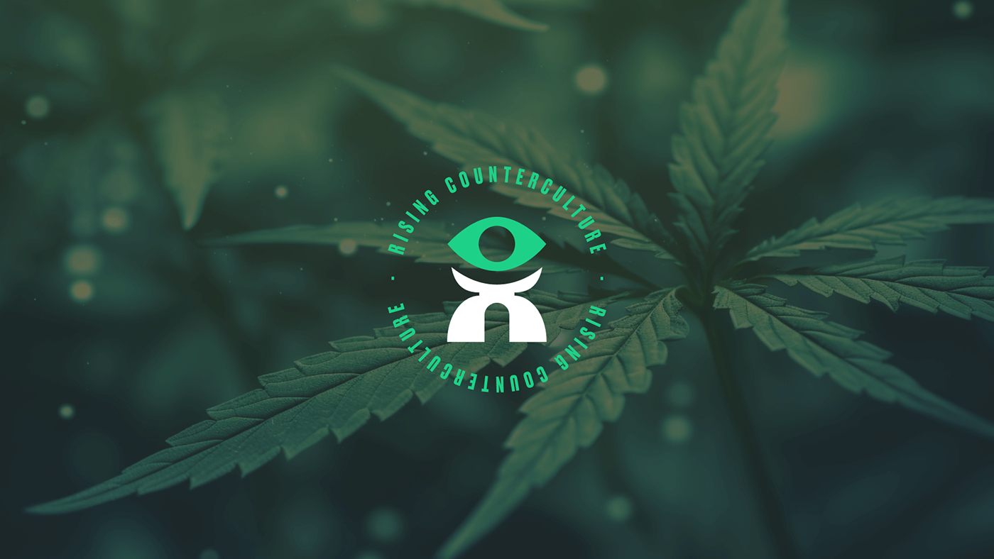 CBD marijuana weed branding  graphic logo Logotype brand green Joint