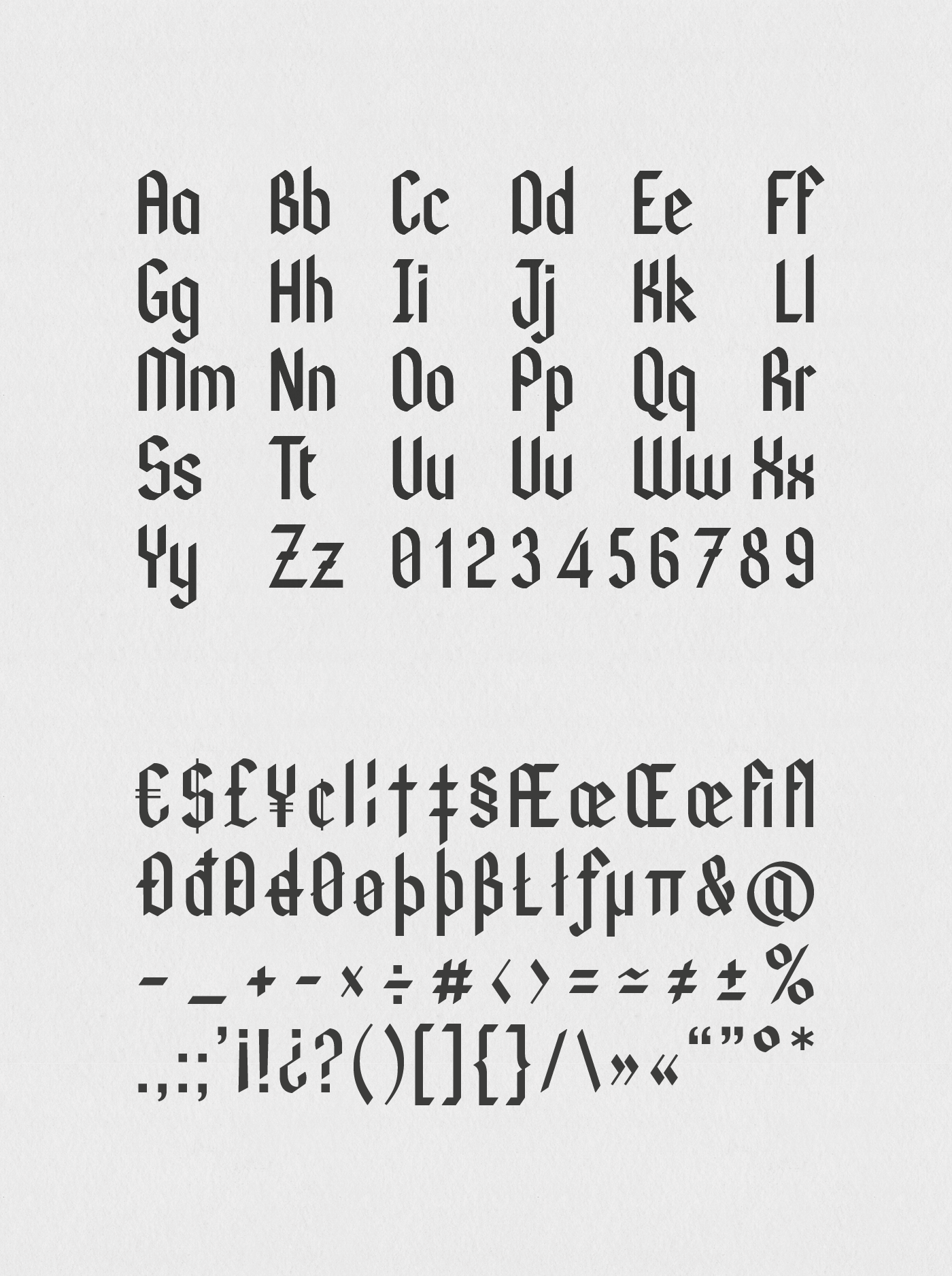 gothic Blackletter textura Fraktur font type Typeface Typographie Calligraphy   free