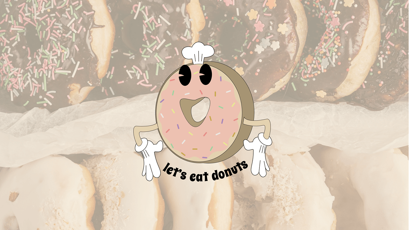 Donuts branding  logo Graphic Designer brand identity Logo Design