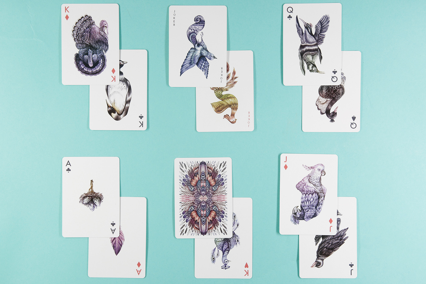 Playing Cards eibatova karina birds cards