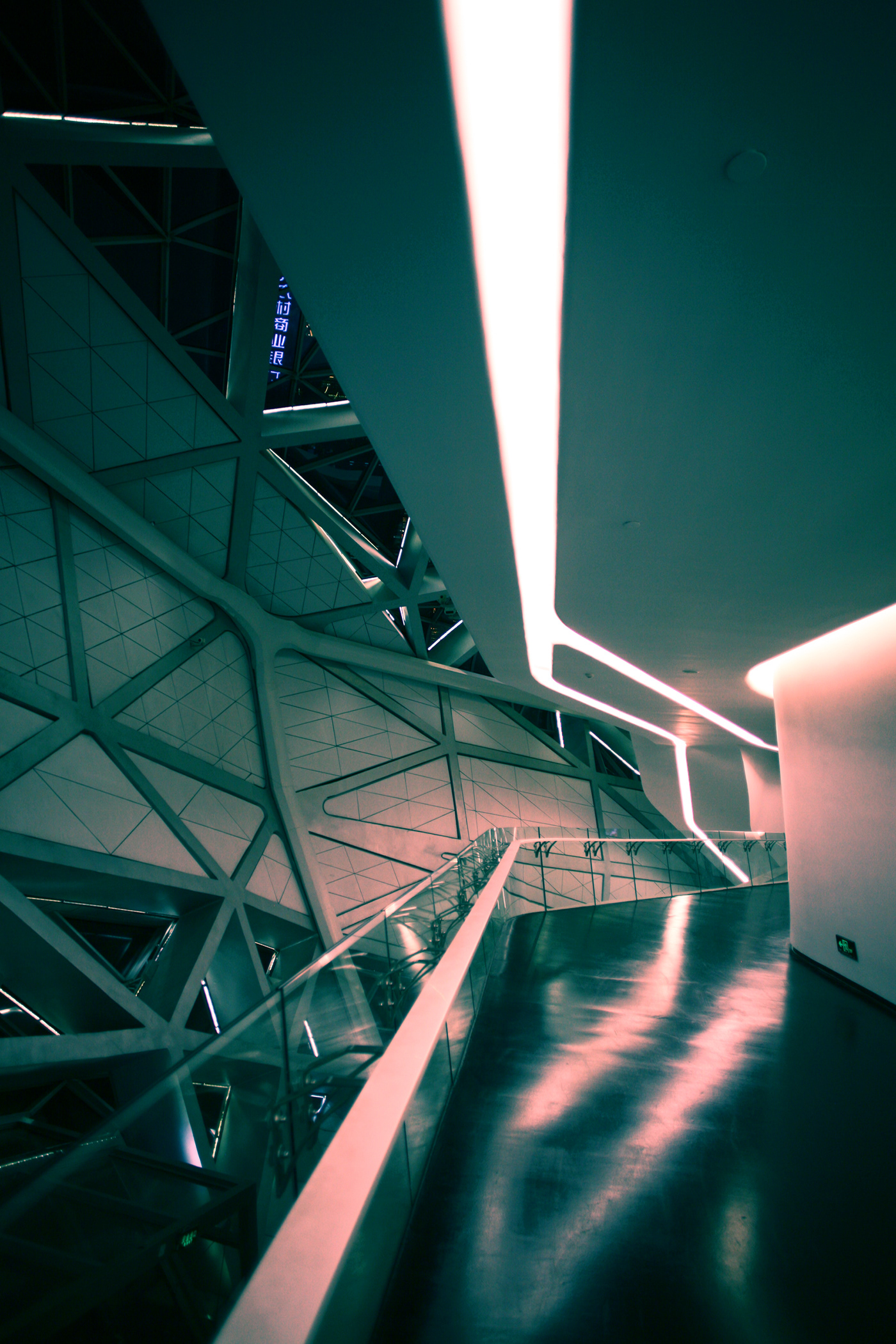 building china Cyberpunk interior design  modern architecture neon night photography Scifi Urban ZAHA HADID