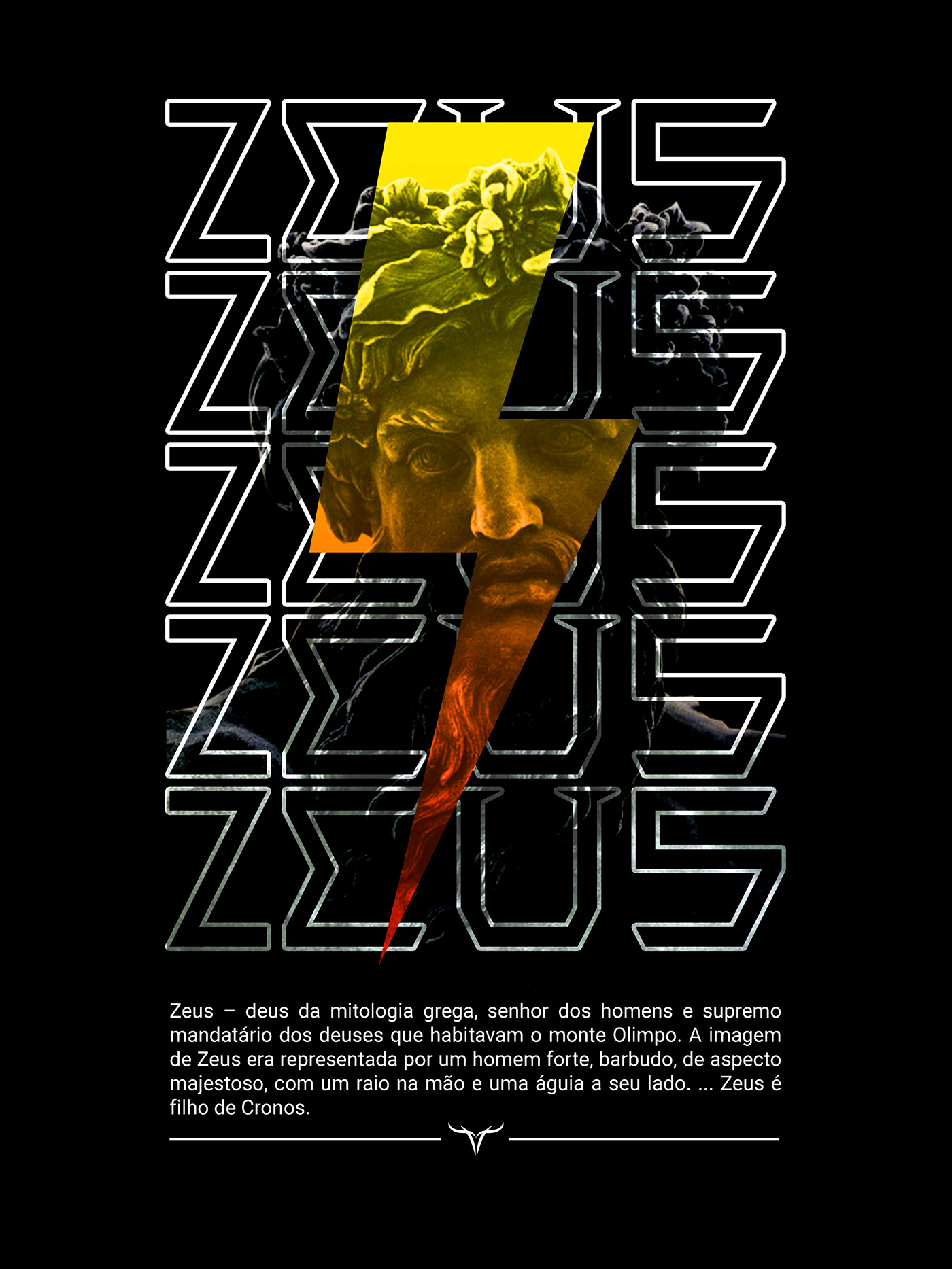 banner design Digital Art  mythology photoshop poster theseus tipografia wallpaper zeus