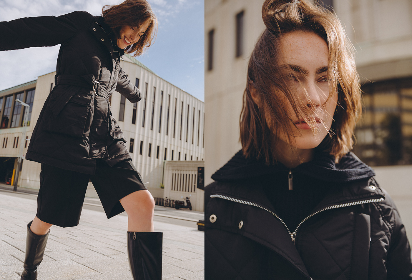 art direction  campaign city editorial Fall Fashion  Outerwear Photography  vegan