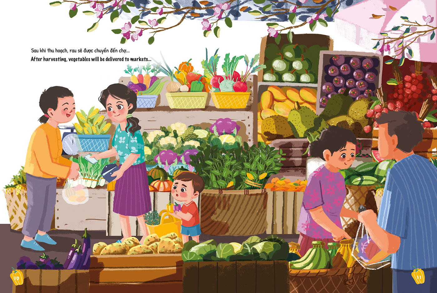 childrenbook dark vegetables vietnam ILLUSTRATION  dog book cover nxbphunuvietnam uuconghet