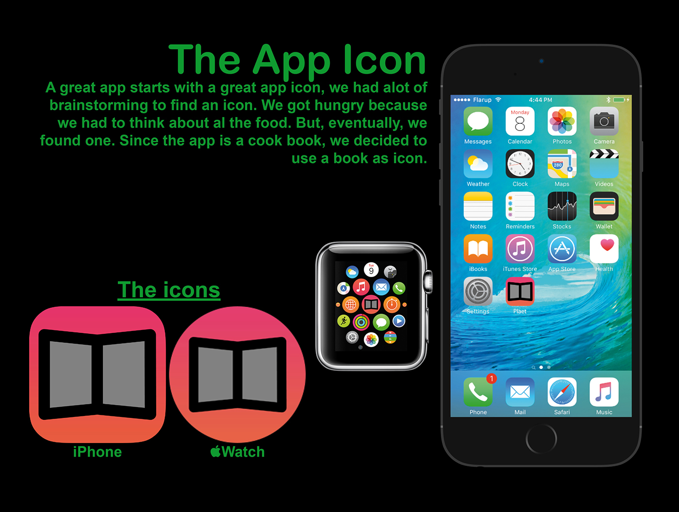 mobile iphone app Pleat plate design Icon cook recipe book community social netwerk network Collaboration