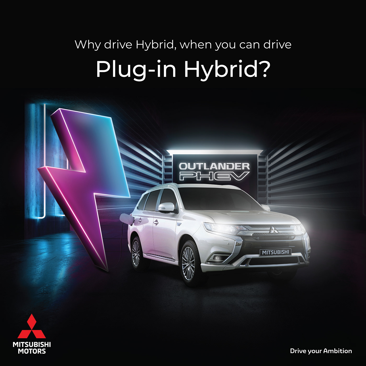 Advertising  Arab Bank Bank campaign car loan Mitsubishi Vehicle hybrid plug in