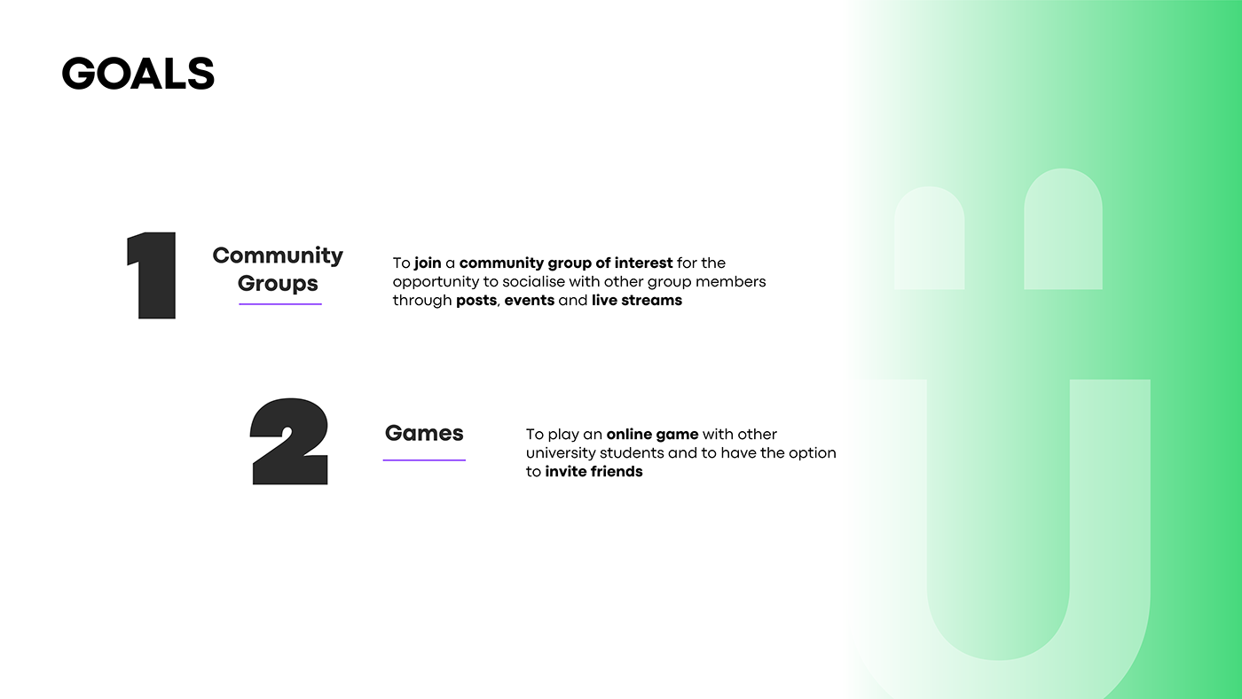 community Games Social app Students ui design University university app user experience UX design