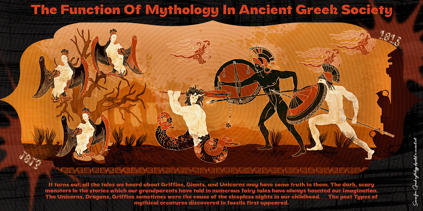 mythical fantasy mythology Ancient greek Greece ILLUSTRATION  art Drawing  designer