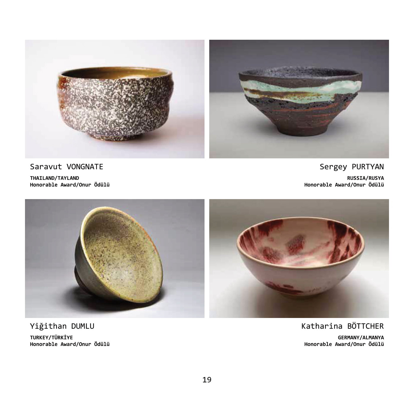 art ART AND FİNE award bowl ceramic Competition Exhibition  International macsabal traditional