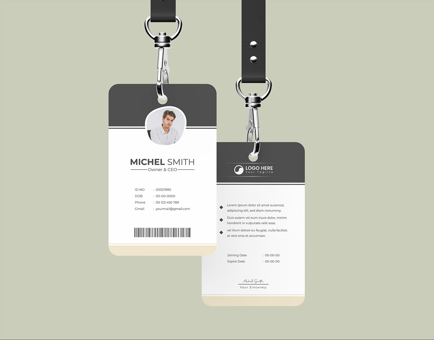 id card ID card design corporate Corporate Identity Corporate Design design identity brand identity Corporate Identity Design free