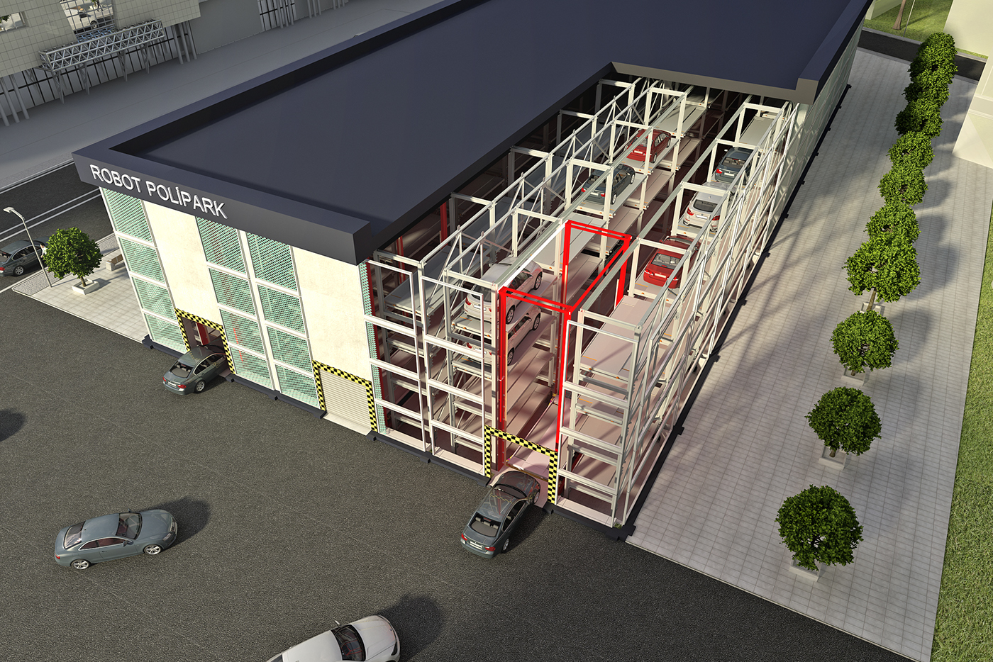 polypark automatic parking car Wiki Software adana 3d animation 3d animasyon