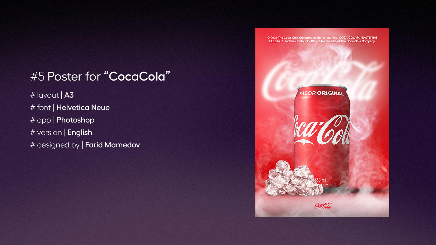 ads advertisement banner chanel Coca Cola graphic design  poster Poster Design posterfolio product poster