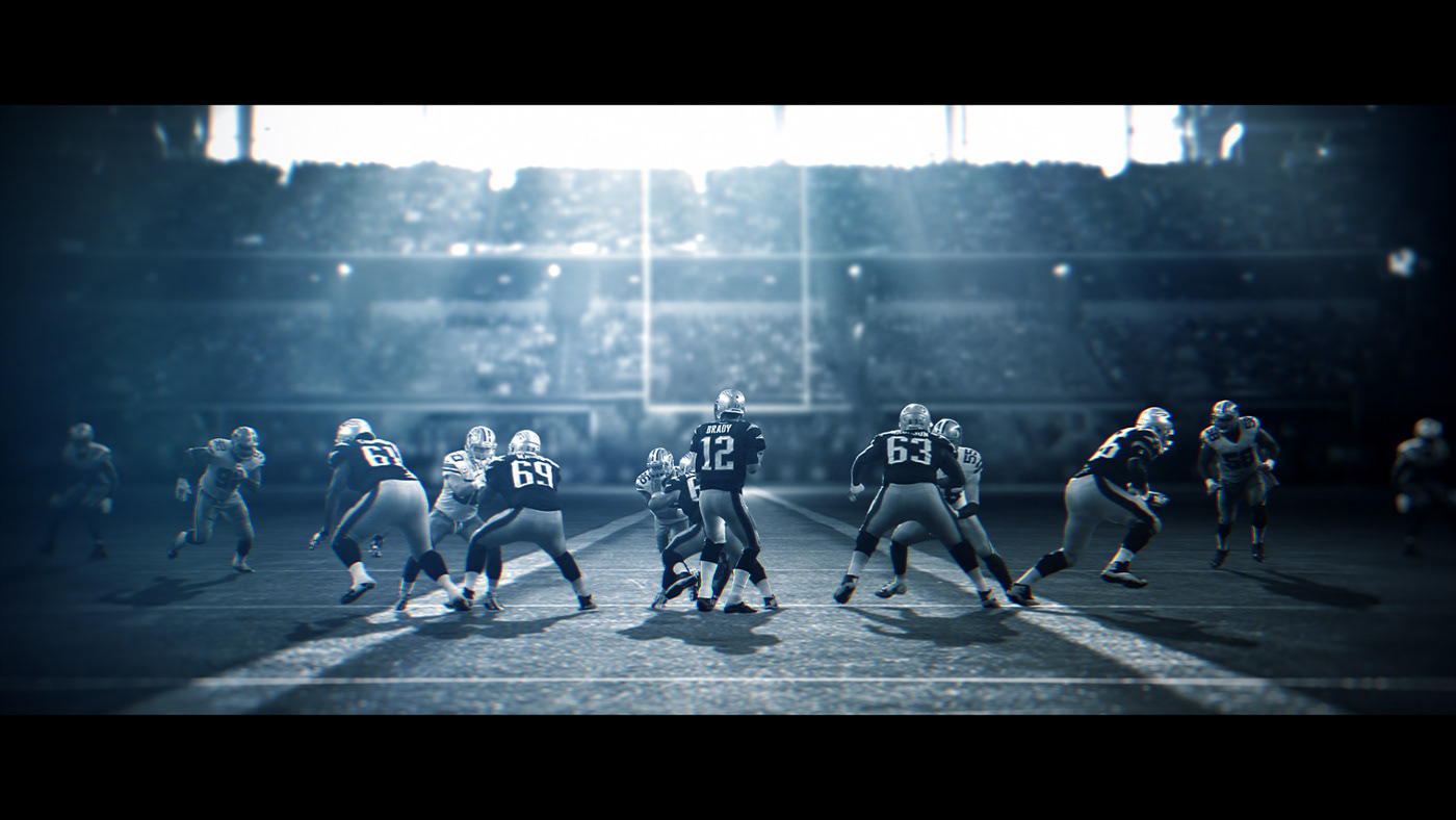 after effects american football design Documentary  football motion design motion graphics  tactile title design Tom Brady