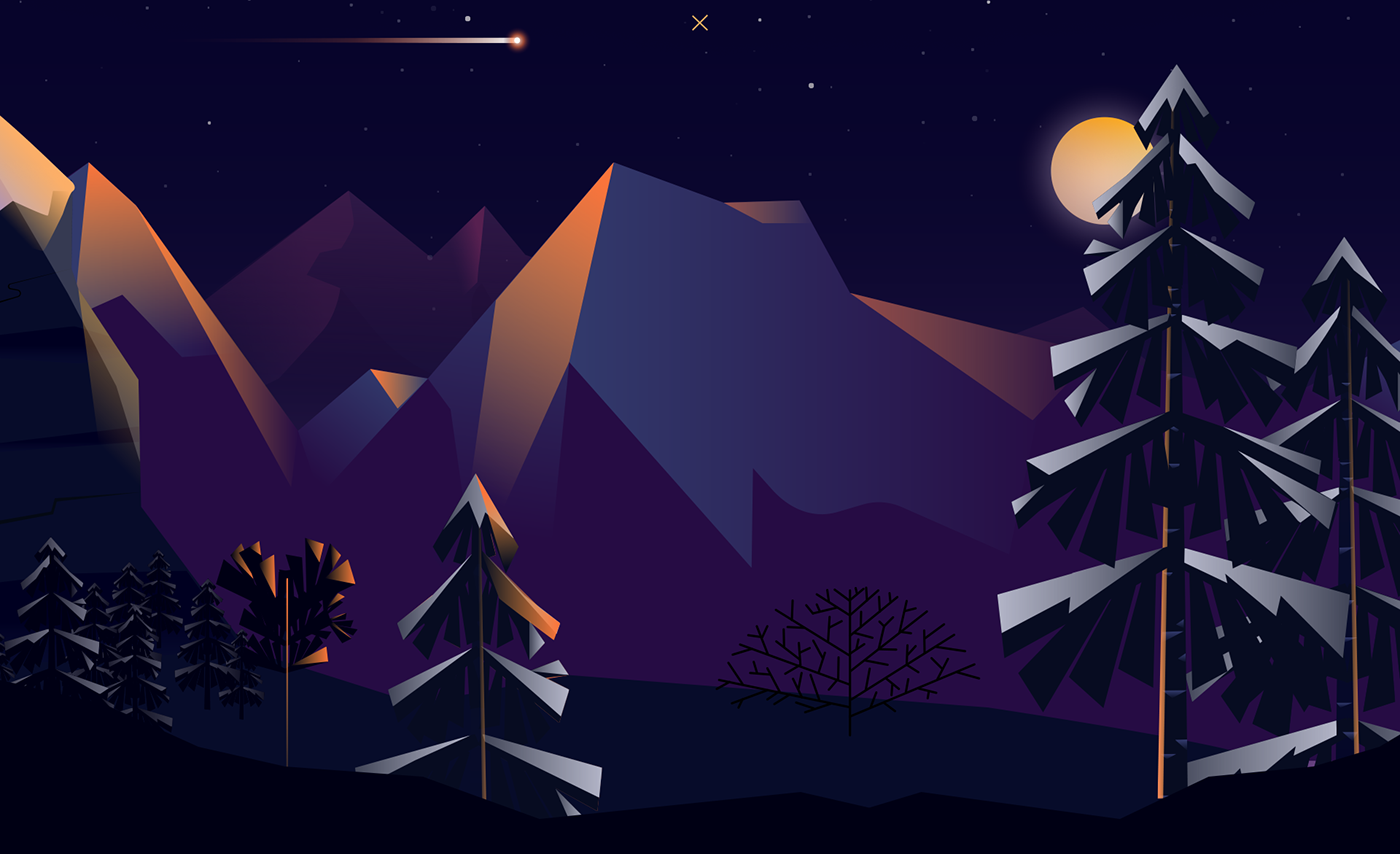 Advertising  aftereffects ArtDirection Christmas Creativity ILLUSTRATIOR inspiration mountains