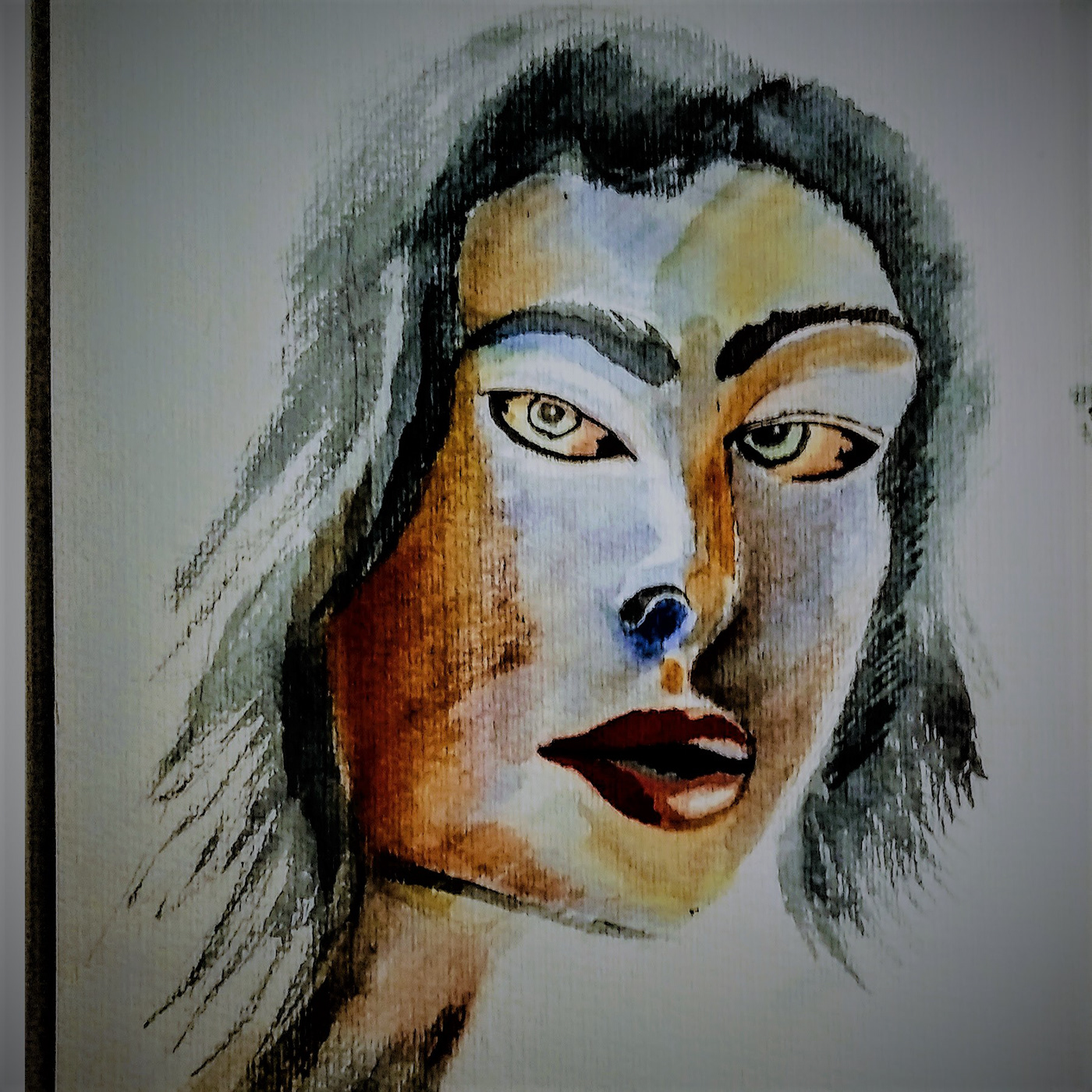 acuarela artwork Character design  ILLUSTRATION  pin-up pinupgirl portrait retrato watercolor woman