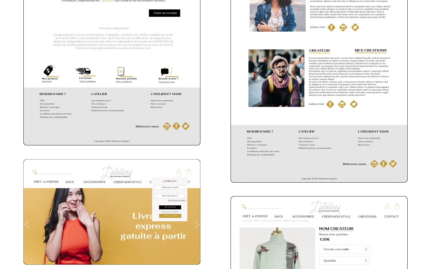 design e-commerce graphic UI ux Website