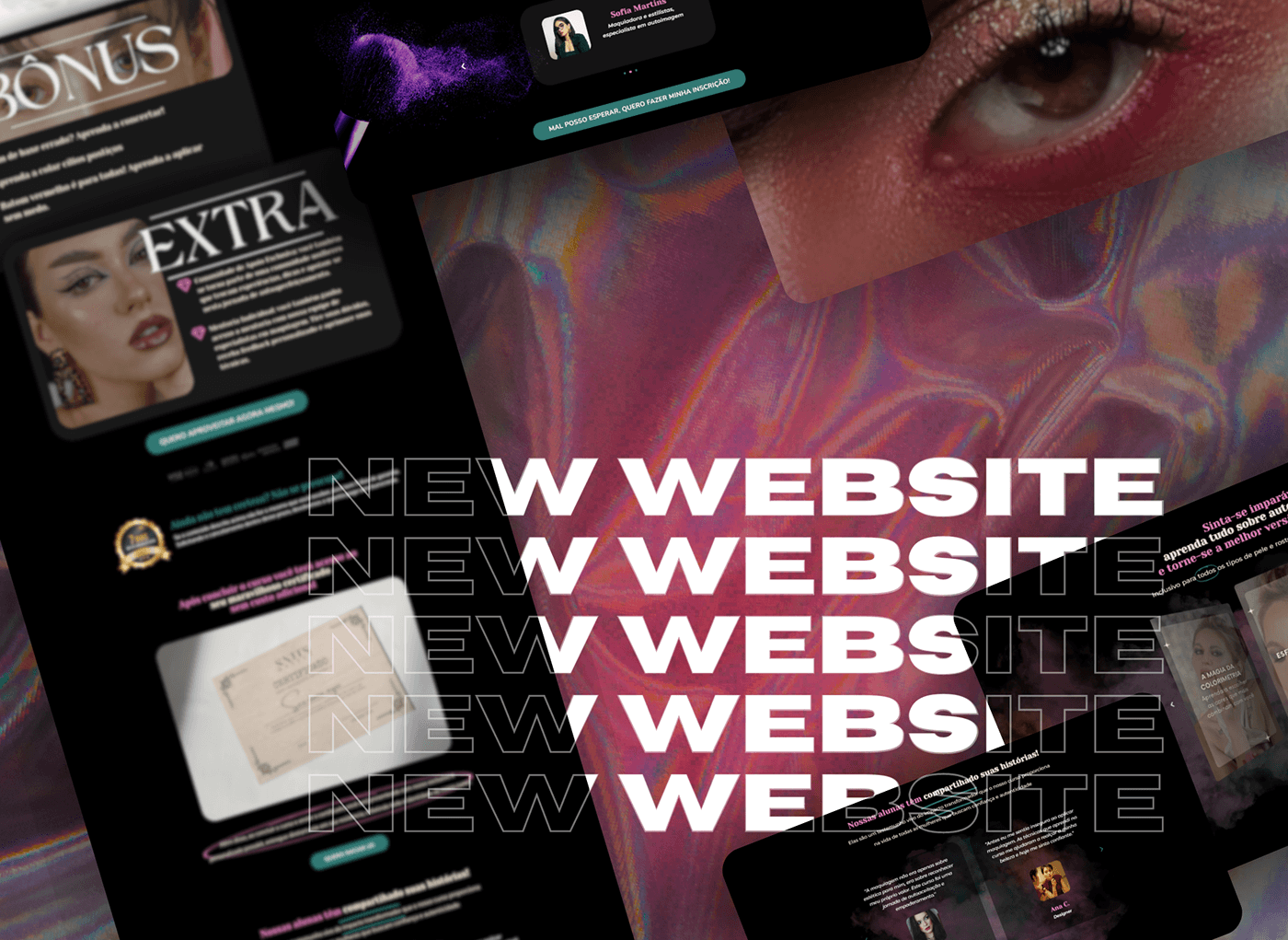Web Design  Website UI/UX landing page pagina de vendas PAGINA DE VENDAS CURSO maquiagem curso de maquiagem pagina web wordpress