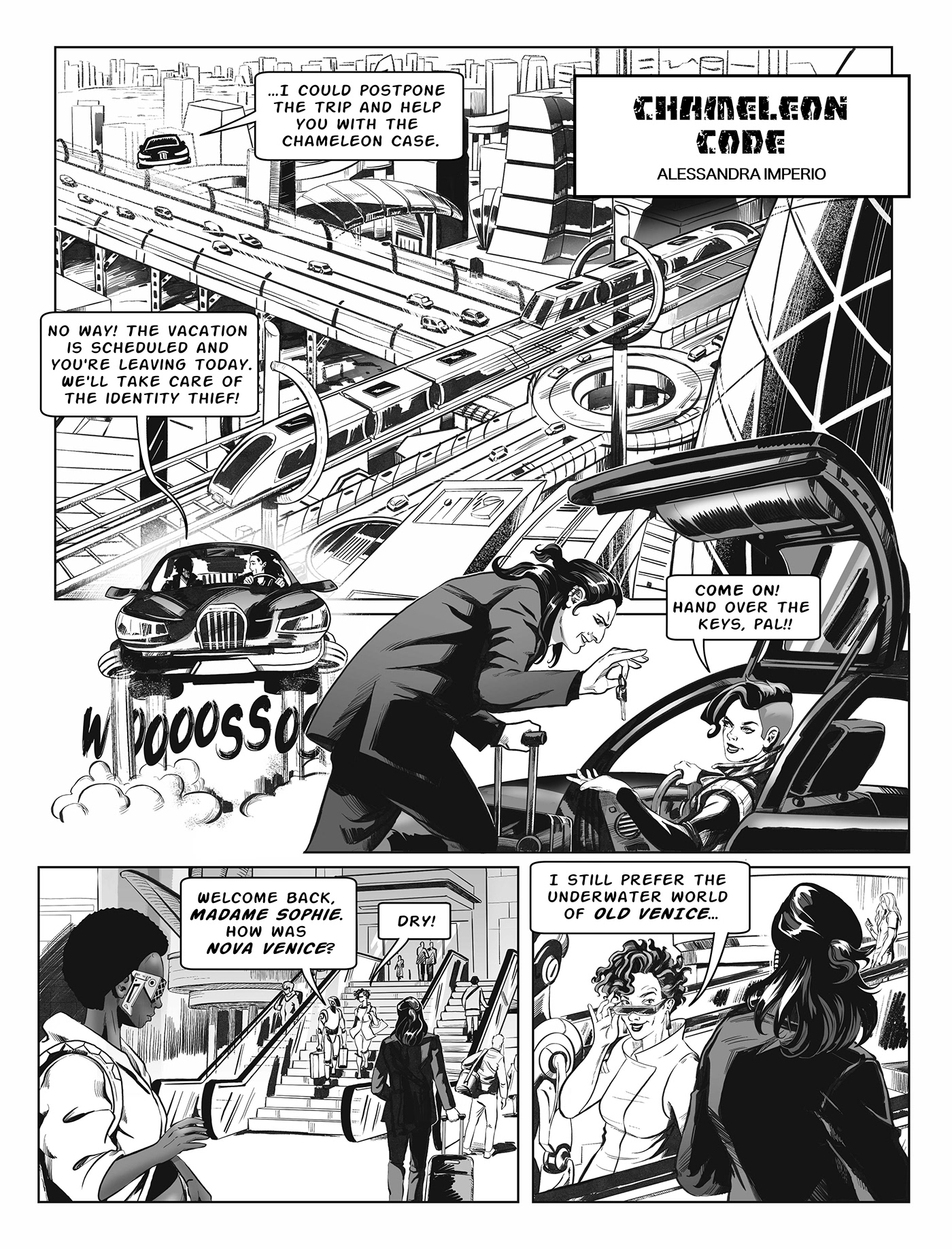personal project comicbookart comicbookartist Digitalartist dystopianfuture floodedvenice FuturisticCity