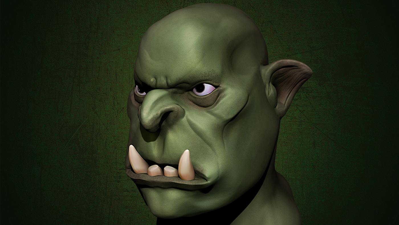 ORZ'O 3D Character design modelling Zbrush Pixologic orc lord rings