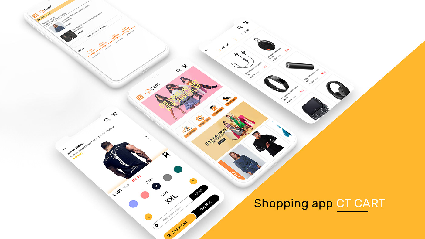 Android App UI ecommerce app iOS App UI Online shopping App shopping app ui design