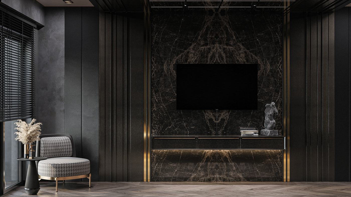3ds max architecture CGI corona render  interior design  kitchen Marble modern Render visualization