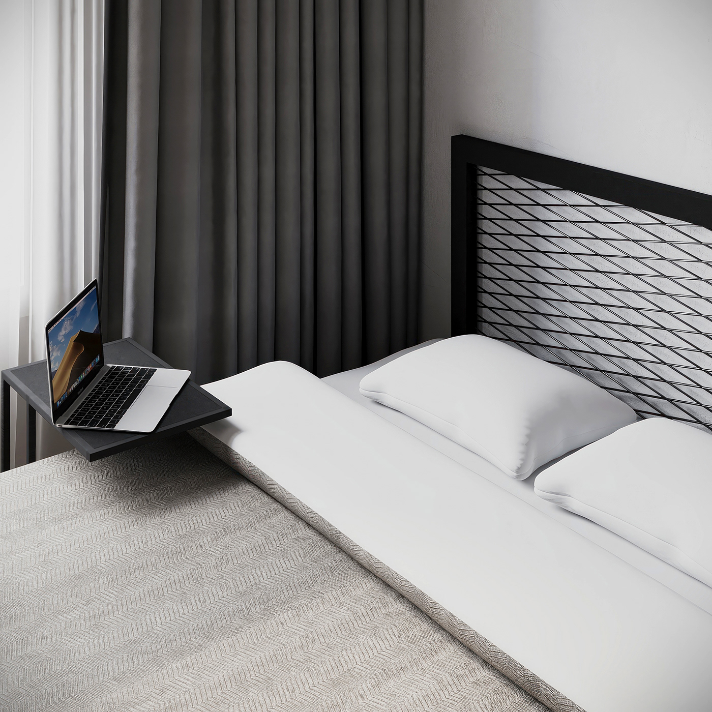 apartment interior design  Interior design дизайн visualization интерьер black and white lightroom LOFT