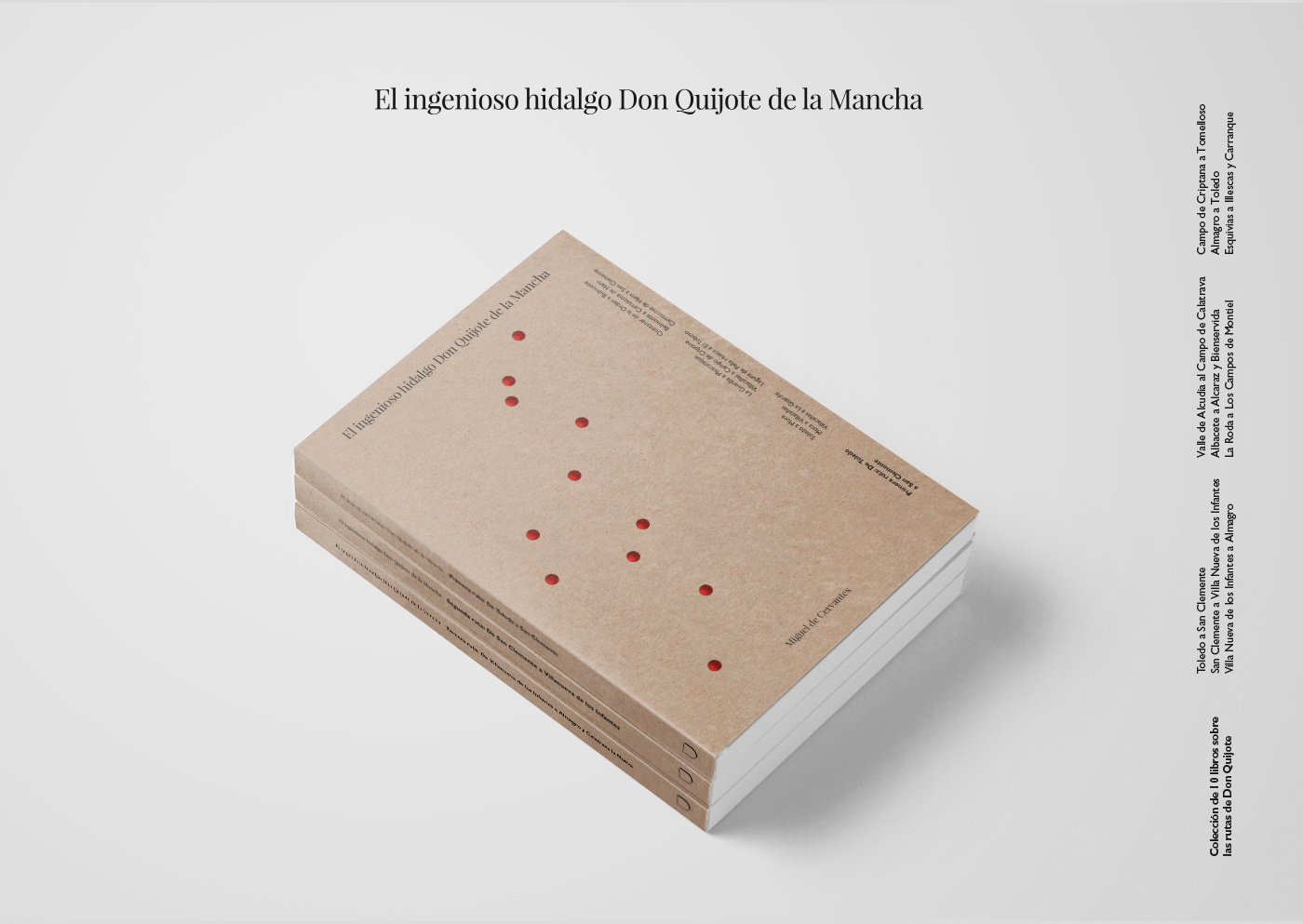 design editorial Diseño editorial libro colección don quijote rutas book tipography