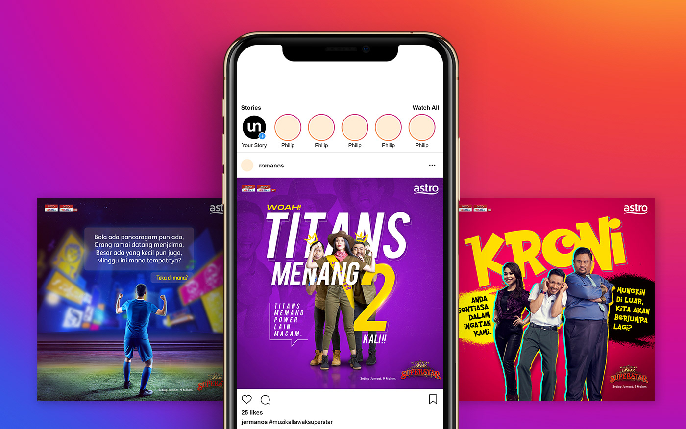 muzikal lawak superstar Astro comdey lawak warna social media graphic broadway Musical malaysia