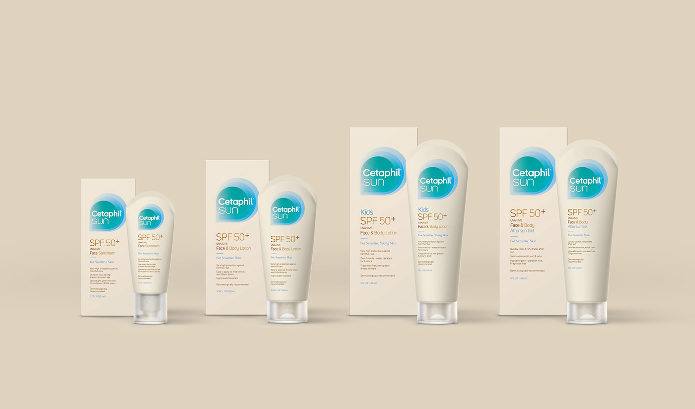 beauty branding  cetaphil cosmetics lawrence logo Logotype Packaging skin care visual identity