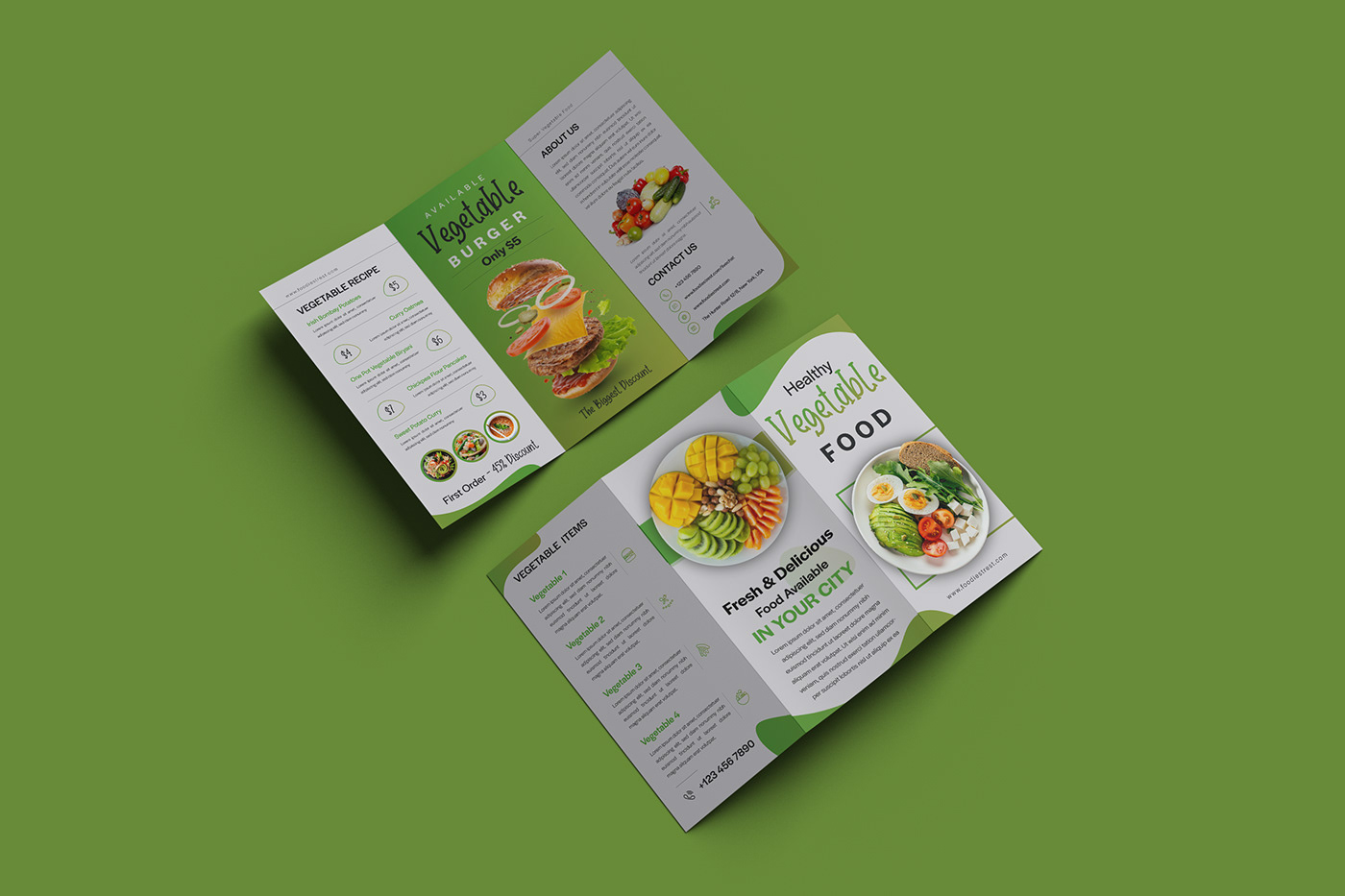 brand identity Designhatt food menu Menu Card menu design Restaurant Branding Restaurant Identity Restautant trifold brochure vegetable