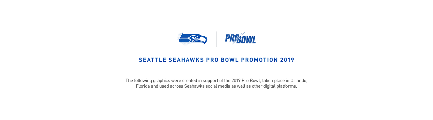 sports nfl social media digital Seahawks design campaign Pro Bowl graphics photoshop