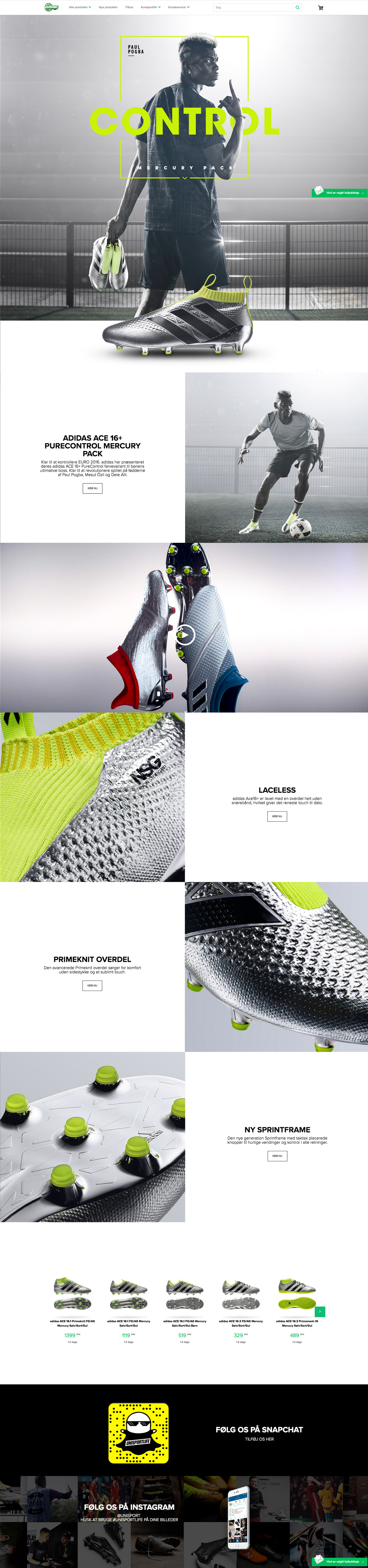 football soccer Website microsite adidas pogba manchester united