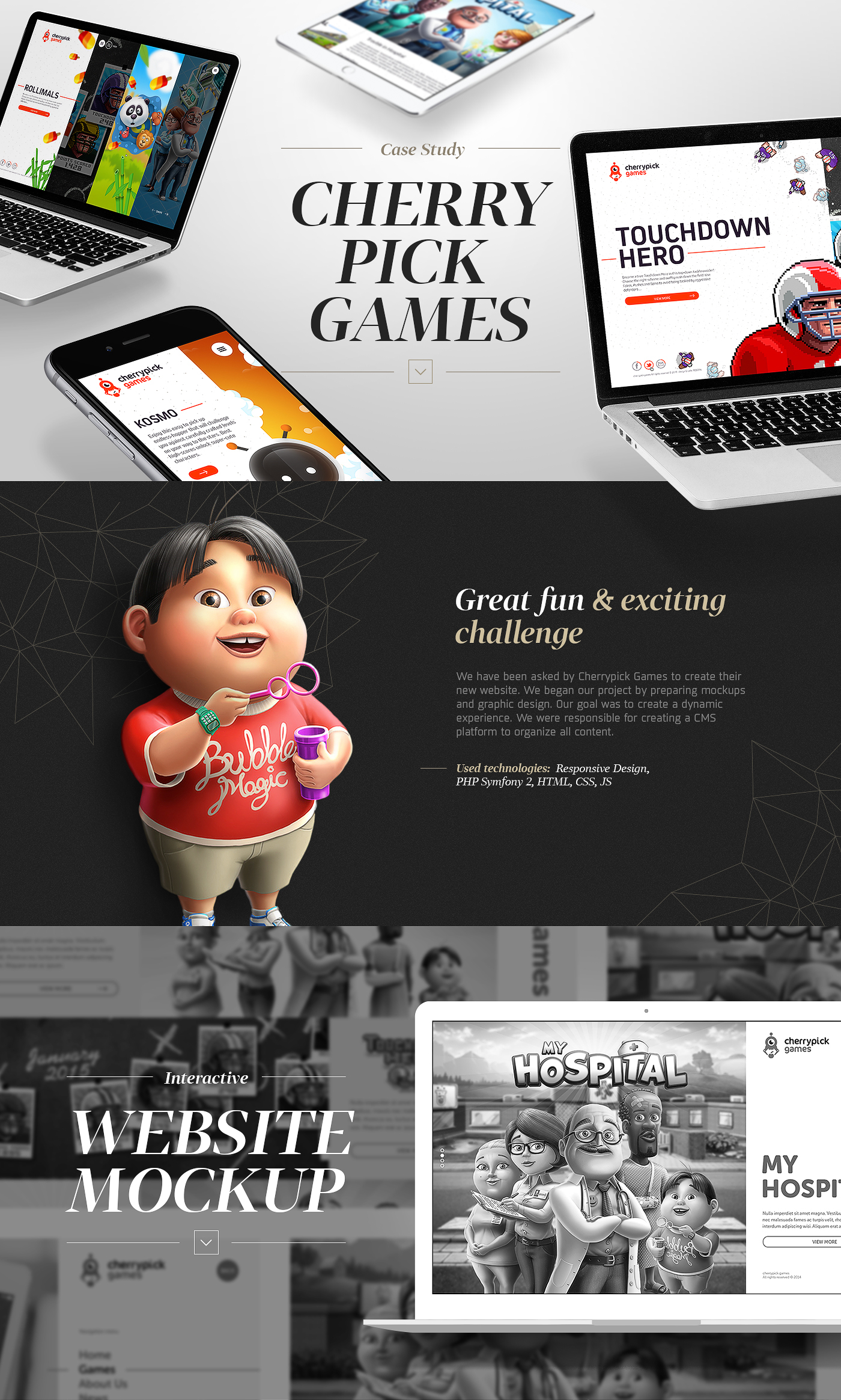 Website Responsive Design Games design