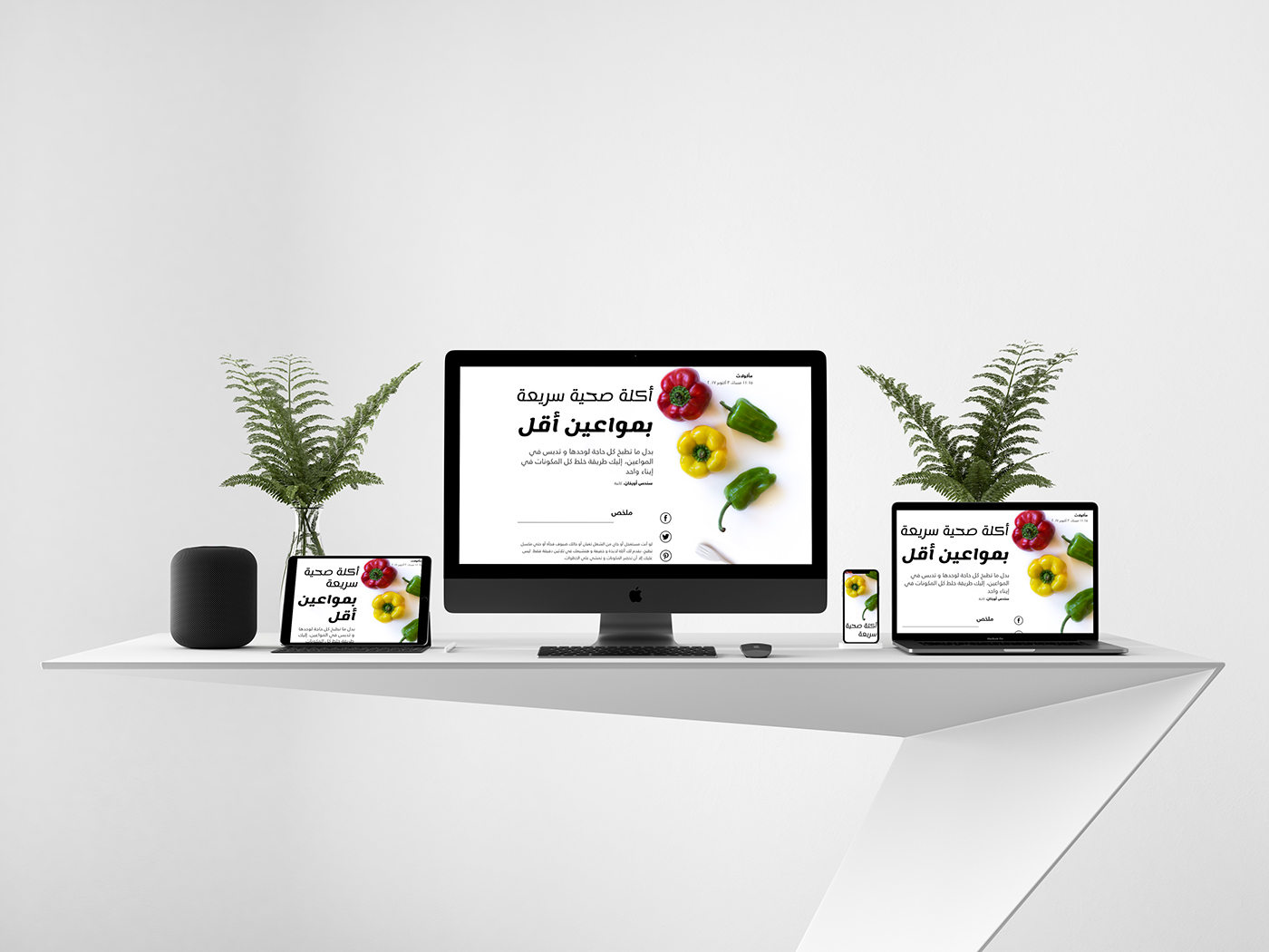 websites Food  News articles Layout arabic