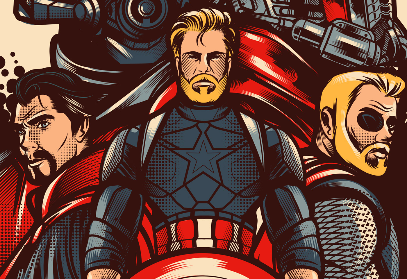 Avengers marvel mcu vector art vector digital design characters digital illustration iron man