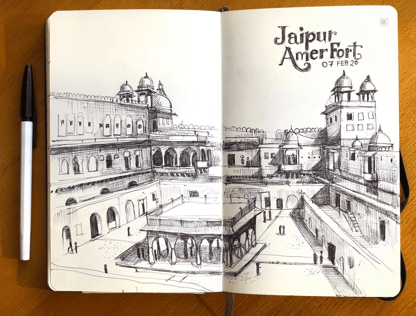 architecutre culture drawings heritage India Rajasthan RoadTrip sketches Stories trip