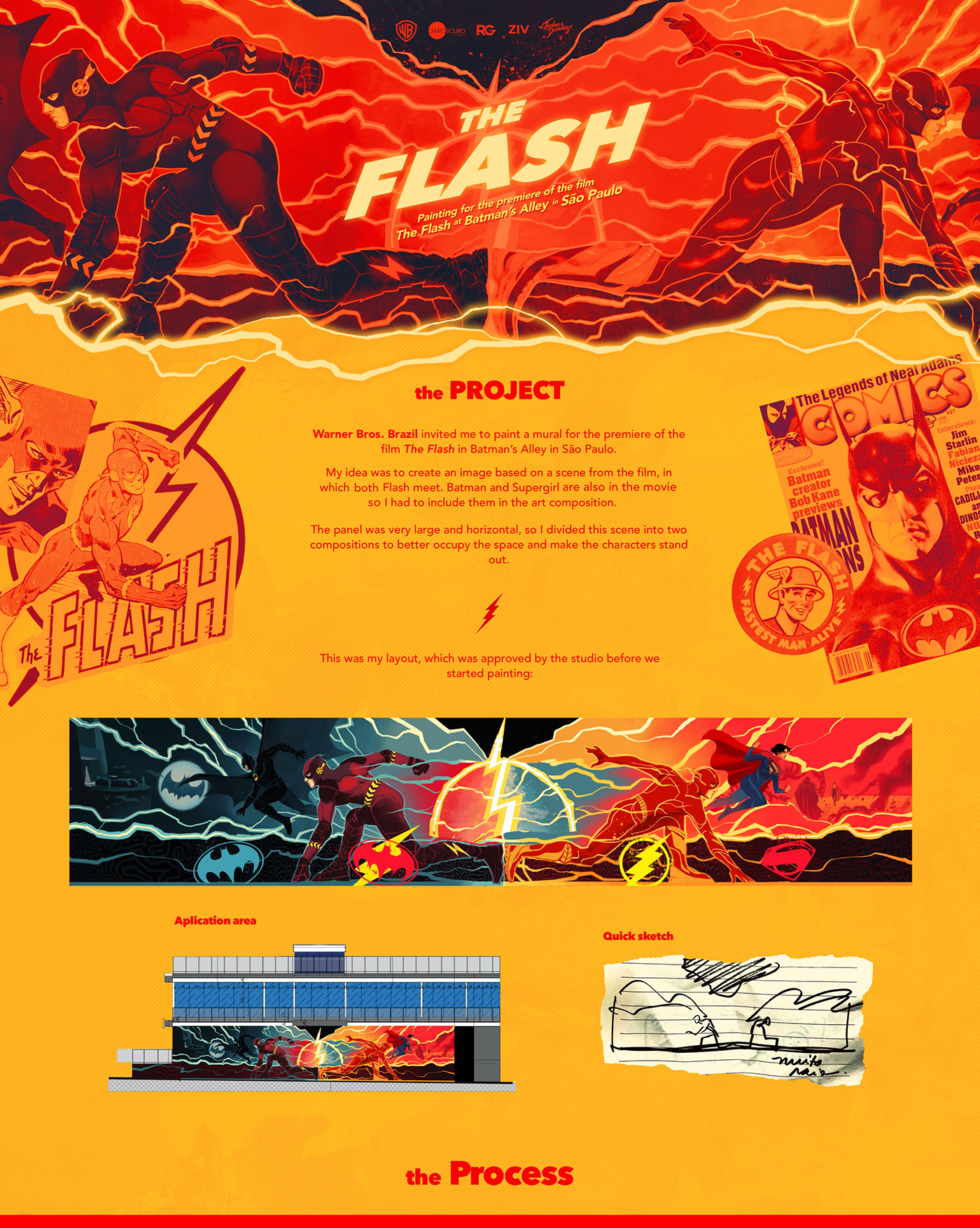 grafite painting   The Flash Dc Comics warner bros Super Hero batman ilustration arte desenho
