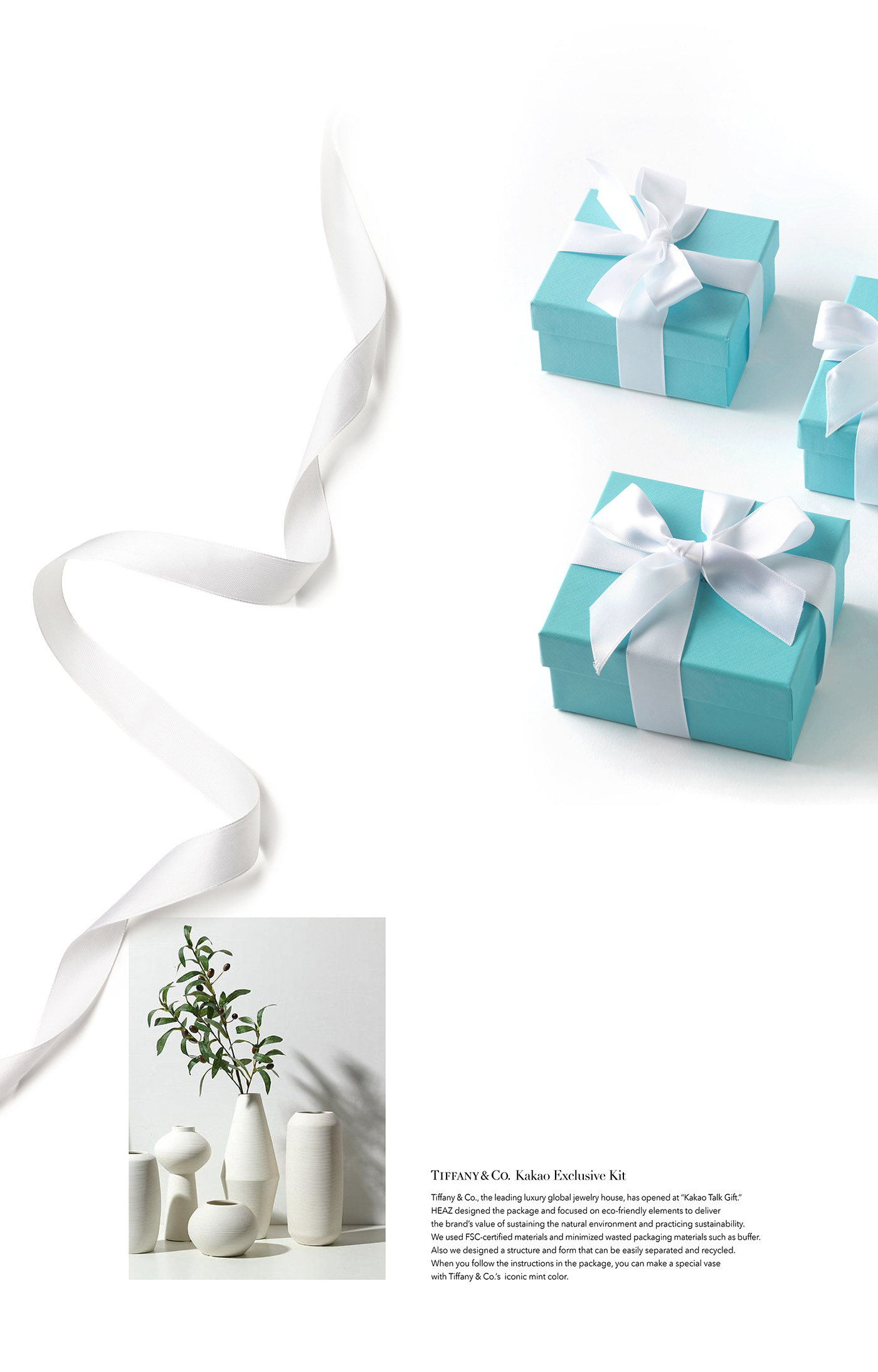branding  gift HEAZ INFLUENCERKIT jewelry packagedesign Packaging press kit recycle tiffany