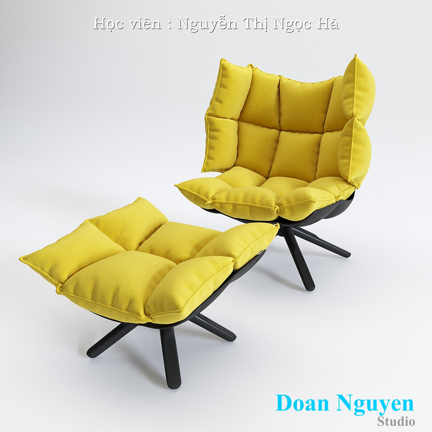 3dsmax Doan Nguyen DoanNguyenstuido chair MarvelousDesigner Interior clothes