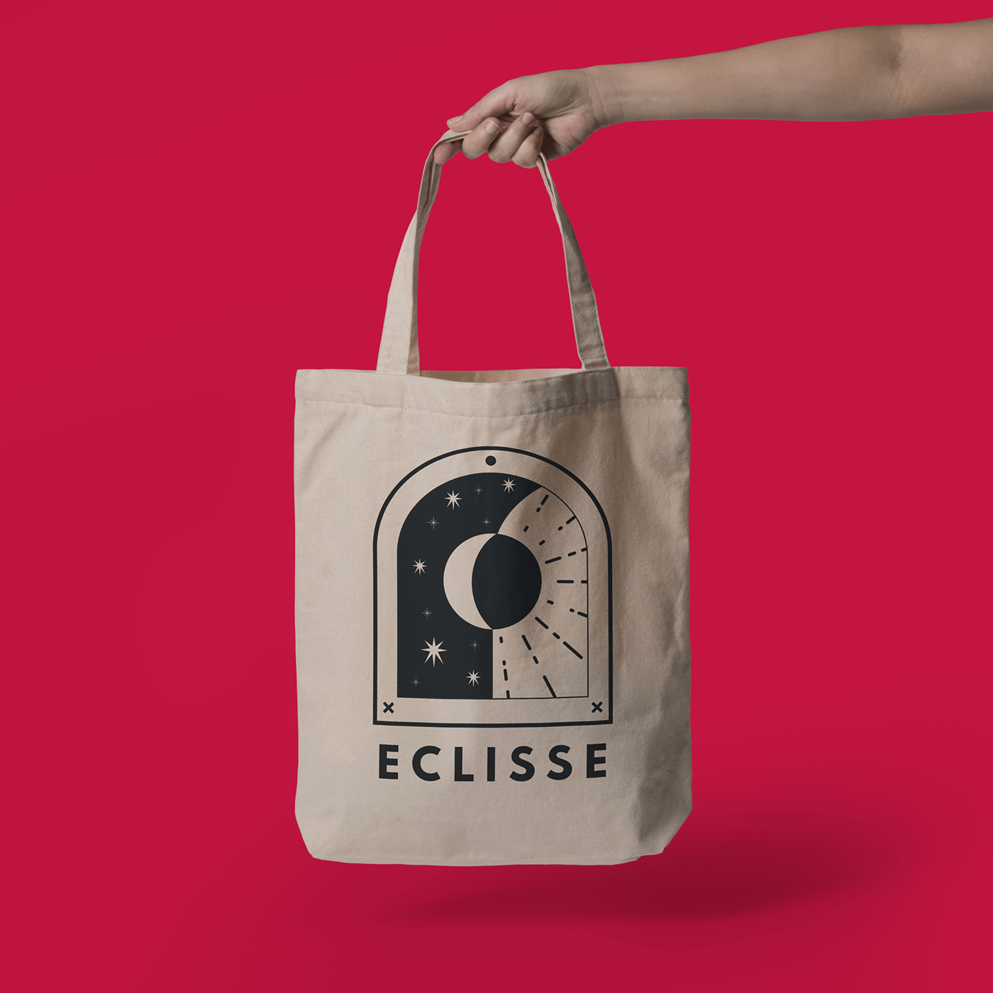 bag design eclipse eclisse Fashion  logo marca moda red Tote Bag