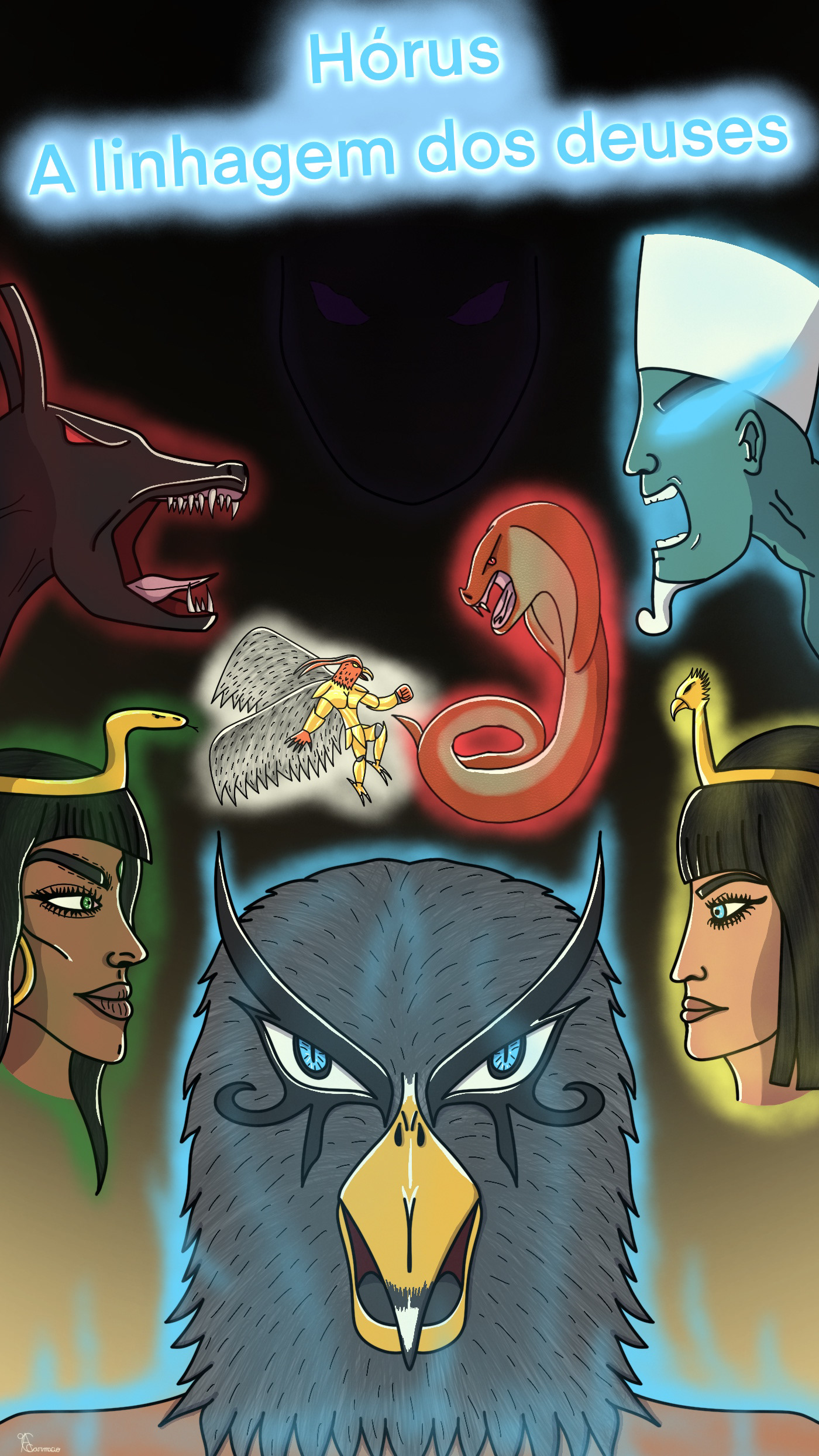 mythology fantasy Digital Art  ILLUSTRATION  Character design  kidlit publishing   book Horus egypt