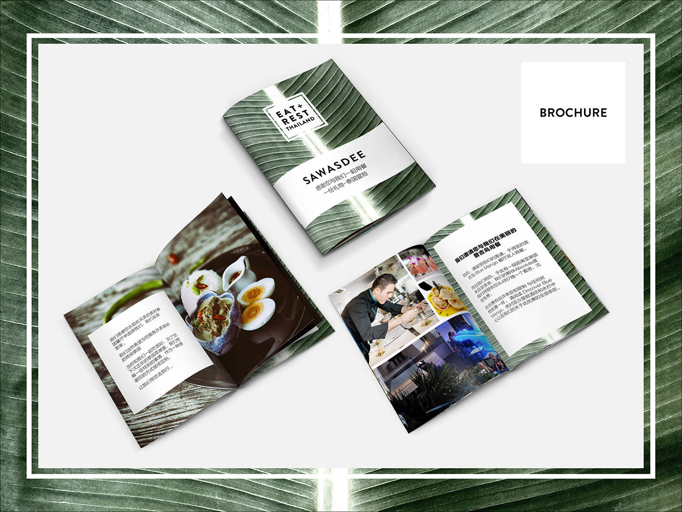 marketing   Holiday Deal brochure banana leaf restaurant Thailand chinese vacation absolute resorts