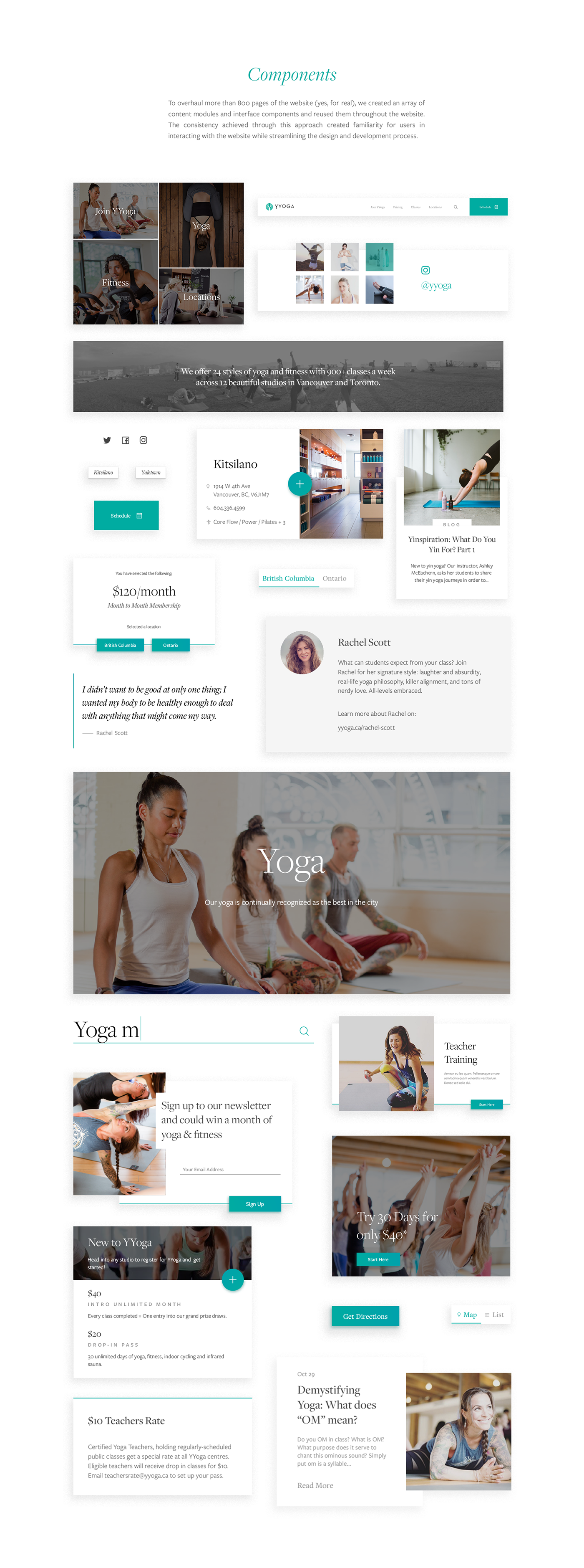 YYoga ux UI Yoga Web Design  Website Light UI fitness