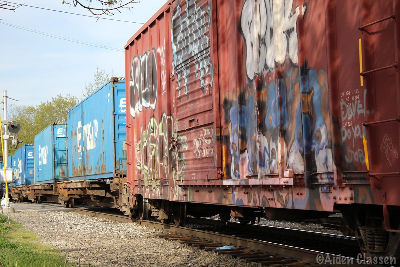 amtrak dover freight Graffiti new hampshire railroad railway train transportation young photographer