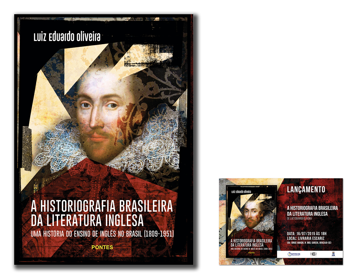 Cover Book capa livro Luiz Eduardo Oliveira Editora Pontes arte digital arte gráfica design gráfico Fábio Viana