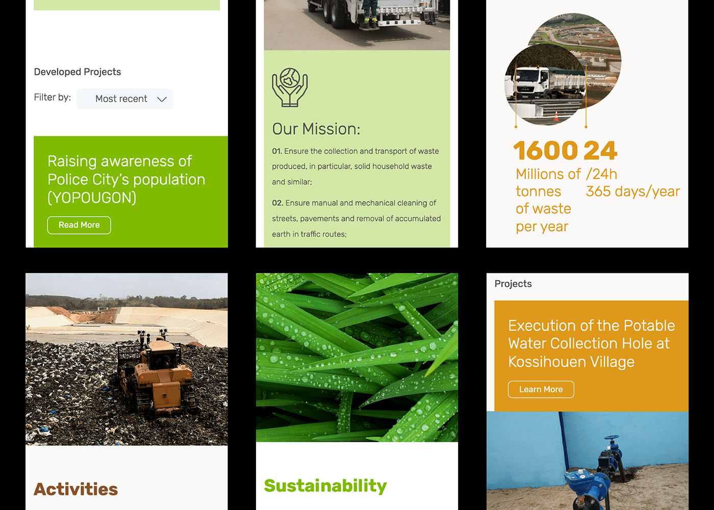 africa design UI/UX environment sketch Sustainability Website wordpress clean eco Sustainable