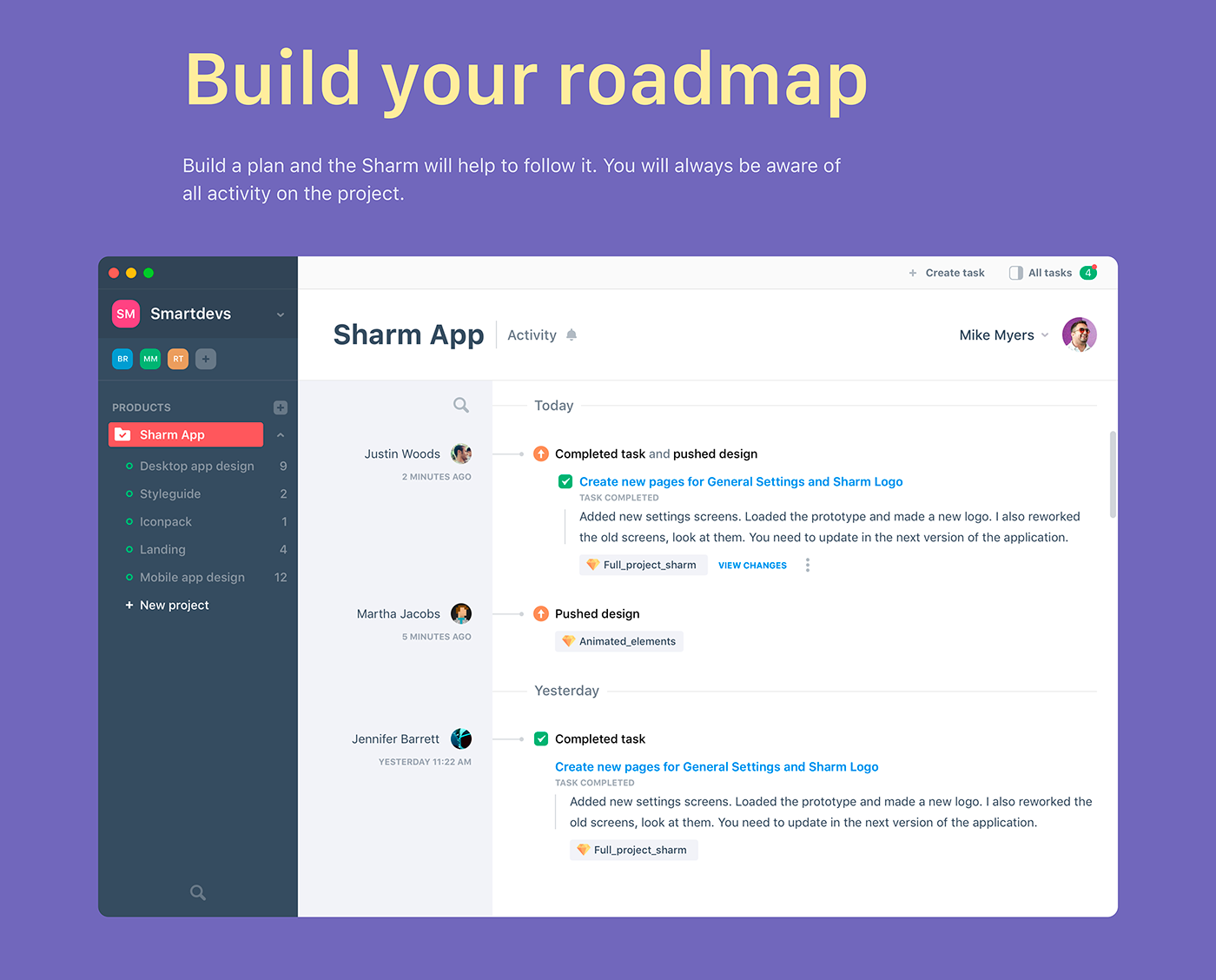 macos app desktop UI ux tool design Sharm sketch tasks