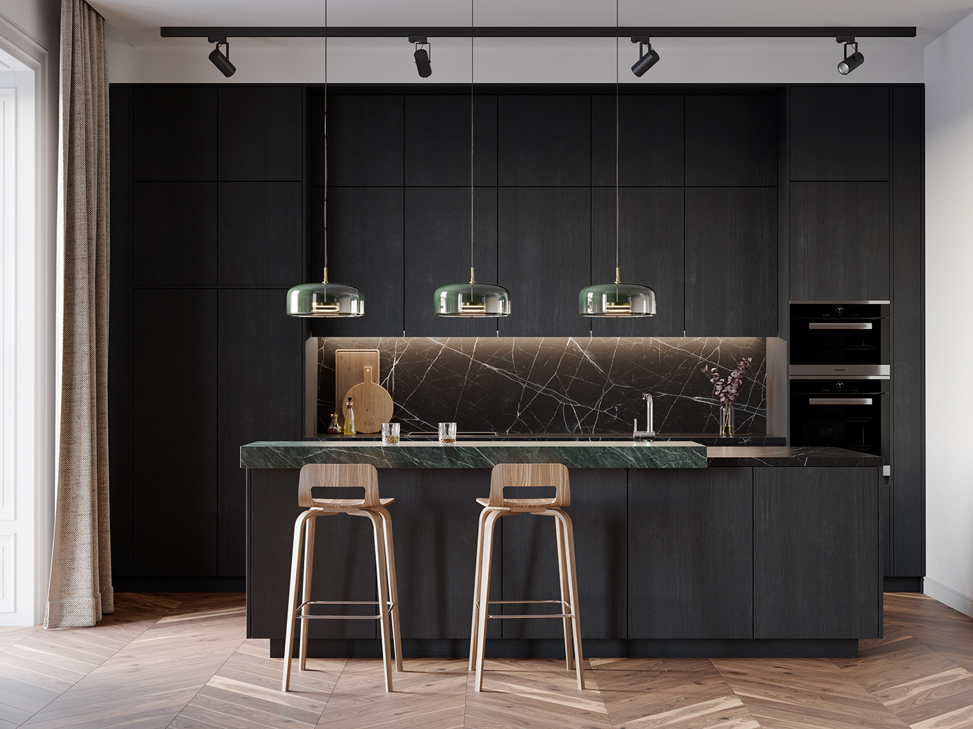 3D 3ds max architecture archviz CGI corona interior design  kitchen design Render visualization