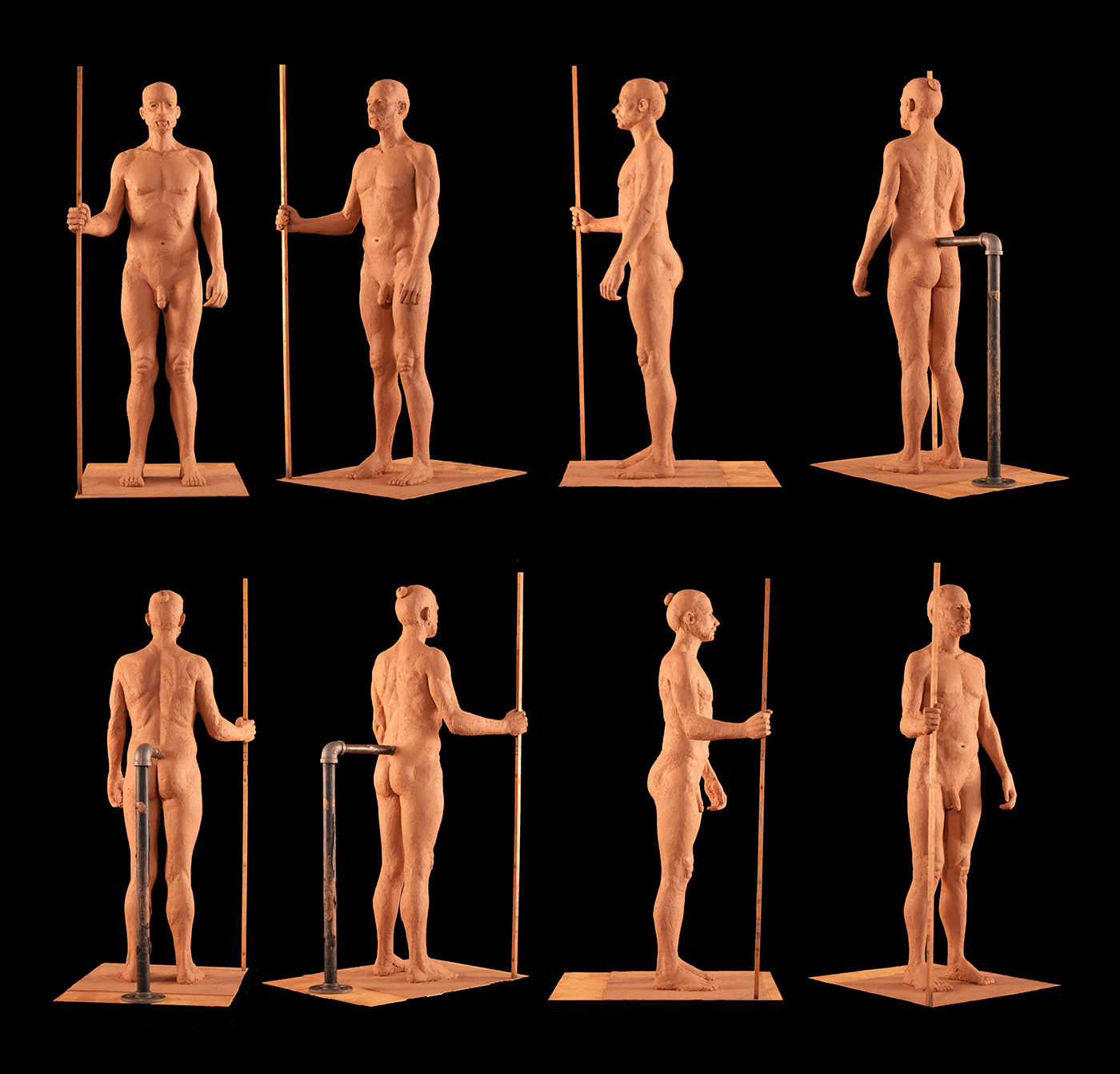 sculpture figure modeling Plasticine ILLUSTRATION 