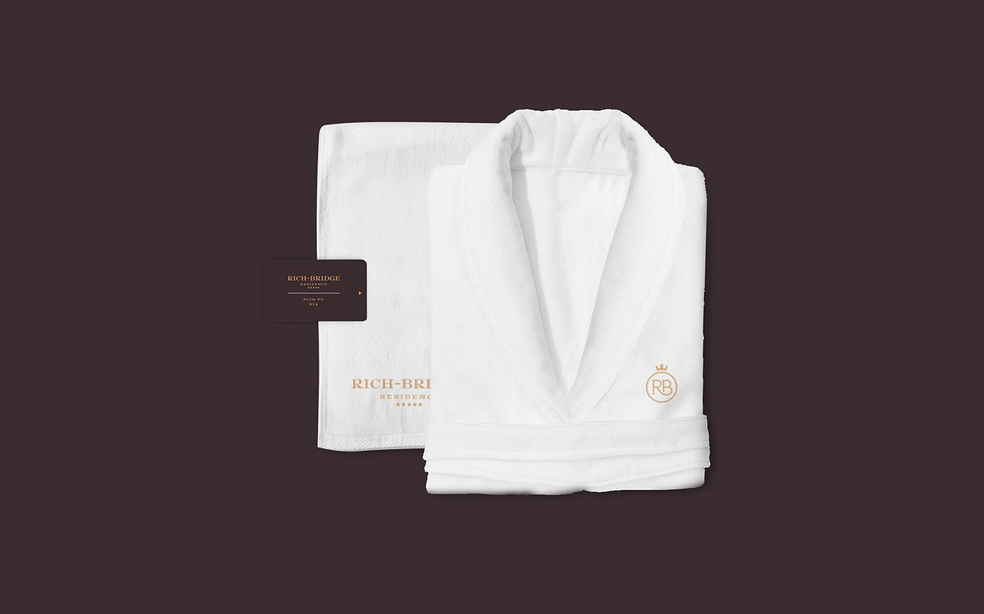 rich luxury elegance hotel Residence branding  logo monogram